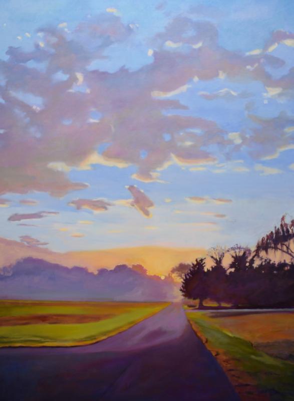 “November Morning Sunrise” by Laura Hickman, Peninsula Gallery exhibitor.